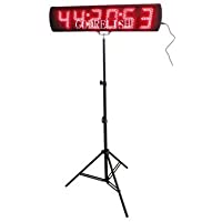 Godrelish color rojo portátil de 5 pulgadas LED reloj de cronometraje para Running Eventos Maratón digital de cuenta…